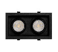 Светильник MS-VORTEX-BUILT-S250x140-2x30W Warm3000 (BK-BK, 50 deg, 230V) (Arlight, IP20 Металл, 5 лет)