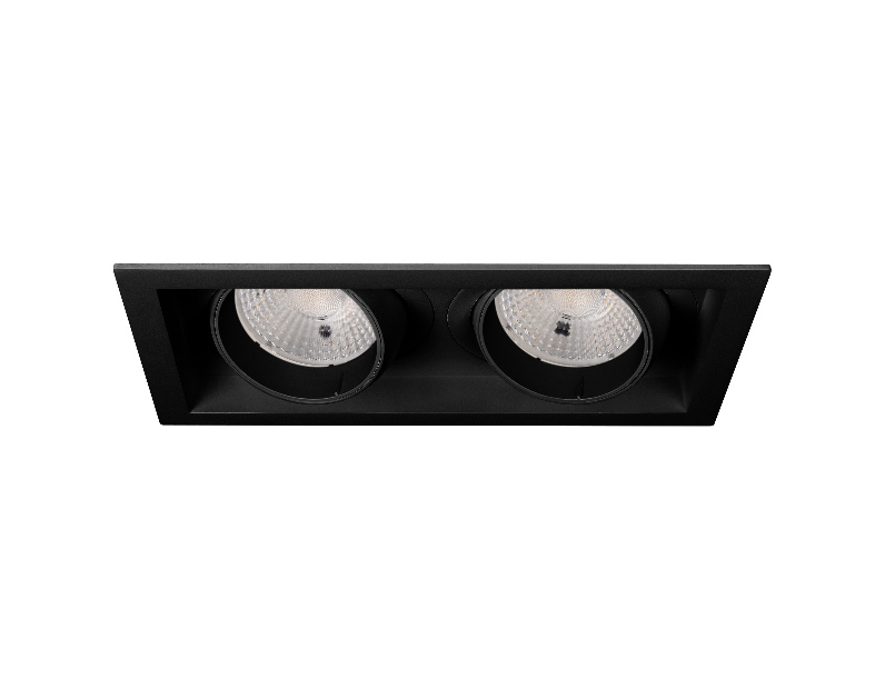 Светильник MS-VORTEX-BUILT-S250x140-2x30W Warm3000 (BK-BK, 50 deg, 230V) (Arlight, IP20 Металл, 5 лет)