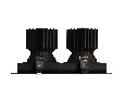 Светильник MS-VORTEX-BUILT-S250x140-2x30W Day4000 (BK-BK, 17 deg, 230V) (Arlight, IP20 Металл, 5 лет)