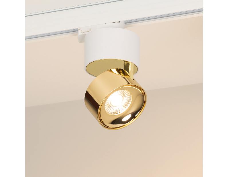 Светильник SP-PLURIO-TRACK-4TR-R77-9W Warm3000 (WH-BRS, 36 deg, 230V) (Arlight, IP20 Металл, 3 года)