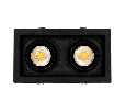 Светильник MS-VORTEX-BUILT-S210x117-2x20W Warm3000 (BK-BK, 40 deg, 230V) (Arlight, IP20 Металл, 5 лет)