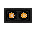 Светильник MS-VORTEX-BUILT-S210x117-2x20W Warm3000 (BK-BK, 20 deg, 230V) (Arlight, IP20 Металл, 5 лет)