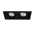 Светильник MS-VORTEX-BUILT-S210x117-2x20W Day4000 (BK-BK, 20 deg, 230V) (Arlight, IP20 Металл, 5 лет)