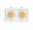 Светильник MS-VORTEX-BUILT-S210x117-2x20W Day4000 (WH-WH, 20 deg, 230V) (Arlight, IP20 Металл, 5 лет)