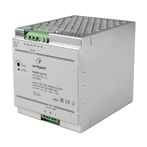 Блок питания ARV-DRP960-24 (24V, 40A, 960W, PFC) (Arlight, IP20 Металл, 5 лет) 053072