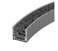 Профиль LINE-3535-BENT-SIDE-2000 ANOD (Arlight, Алюминий)