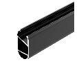 Профиль WARDROBE-1530-2000 ANOD BLACK (Arlight, Алюминий)