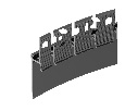 Профиль PLINTUS-FANTOM-BENT-H35-SIDE-2000 BLACK (Arlight, Алюминий)