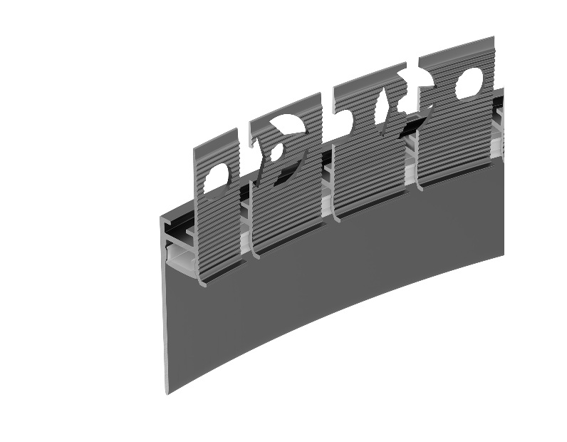 Профиль PLINTUS-FANTOM-BENT-H35-SIDE-2000 BLACK (Arlight, Алюминий)