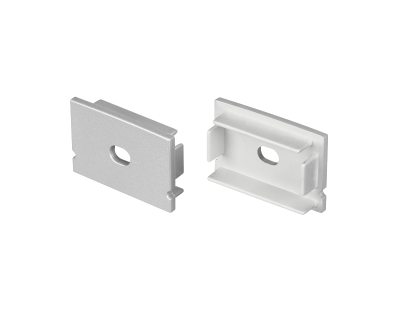 Заглушка LINE-3020 SILVER с отверстием (Arlight, Пластик)