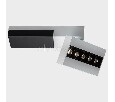 Настенно-потолочный прожектор Italline Focus cold FOCUS COLD white/black/bl