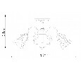 Люстра на штанге Arte Lamp Nicole A2702PL-3AB