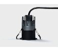Светильник встраиваемый 7Вт 55° IP65 черный 3000К поворотный RC-D52-7-BL-WW65