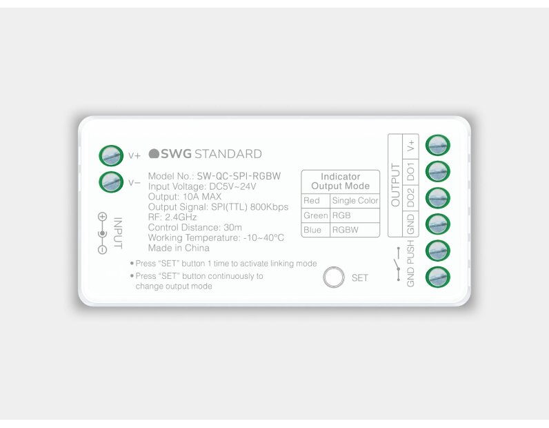 Контроллер универсальный SPI 3 в 1 MONO/RGB/RGBW