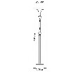 Торшер с подсветкой Arte Lamp Duetto A4329PN-2AB