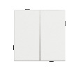 Механизм выключателя двухклавишный проходной SWT-TENDO-MKP2-SFPL-WH (230V, 10A) (Arlight, -)