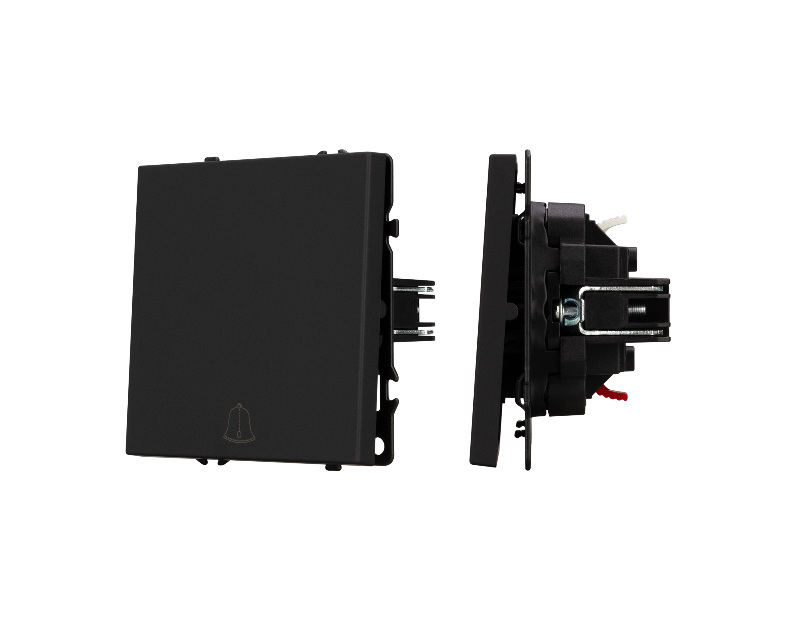 Механизм звонкового выключателя SWT-NOBE-MKR1-SFPL-L-BK (230V, 10A) (Arlight, -)