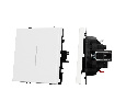 Механизм выключателя одноклавишный проходной LED SWT-NOBE-MKP1-SFPL-L-WH (230V, 10A) (Arlight, -)