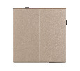 Механизм выключателя двухклавишный проходной SWT-TENDO-MKP2-PL-GD (230V, 10A) (Arlight, -)