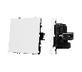 Механизм выключателя одноклавишный перекрёстный SWT-NOBE-MKX1-SFPL-WH (230V, 10A) (Arlight, -)