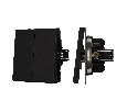 Механизм выключателя двухклавишный проходной SWT-TENDO-MKP2-SFPL-BK (230V, 10A) (Arlight, -)