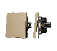 Механизм выключателя одноклавишный проходной SWT-TENDO-MKP1-SFPL-GD (230V, 10A) (Arlight, -)