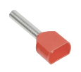 LD406-1008 Наконечник штыревой втулочный изолированный НШВИ(2) 1,0-8 (DIY упаковка 25 шт)