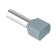 LD406-4012 Наконечник штыревой втулочный изолированный НШВИ(2) 4,0-12 (упаковка 100 шт)