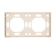 Рамка STEKKER, PFR00-5002-08 2-местная, серия Эмили, кашемир, soft touch