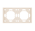 Рамка STEKKER, PFR00-5002-08 2-местная, серия Эмили, кашемир, soft touch