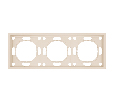 Рамка STEKKER, PFR00-5003-08 3-местная, серия Эмили, кашемир, soft touch