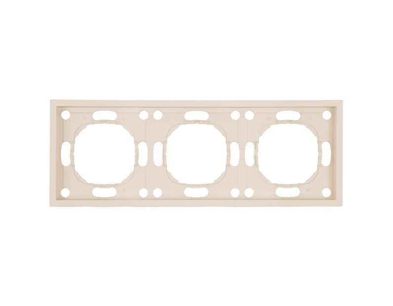 Рамка STEKKER, PFR00-5003-08 3-местная, серия Эмили, кашемир, soft touch
