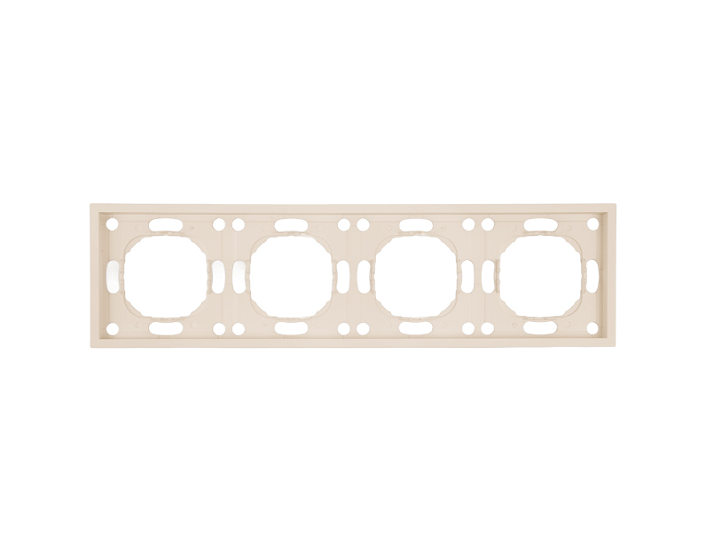 Рамка STEKKER, PFR00-5004-08 4-местная, серия Эмили, кашемир, soft touch