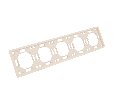 Рамка STEKKER, PFR00-5005-08 5-местная, серия Эмили, кашемир, soft touch