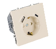 Розетка 1-местная з/ш с/з 16А + USB + Type C (механизм), STEKKER, 250В, 20W, серия Эмили, RST16-5119-08, кашемир, soft touch
