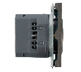 Розетка 1-местная з/ш с/з 16А + USB + Type C (механизм), STEKKER, 250В, 20W, серия Эмили, RST16-5119-09, антрацит, soft touch