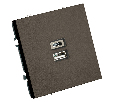 Розетка 2-местная USB + Type C (механизм), STEKKER, 250В, 20W, серия Эмили, RST10-5115-09, антрацит, soft touch