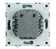 Розетка 2-местная USB + Type C (механизм), STEKKER, 250В, 20W, серия Эмили, RST10-5115-09, антрацит, soft touch