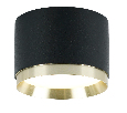 Светильник потолочный Feron Barrel DUET HL459 12W, 230V,GX53, черный + золото IP20