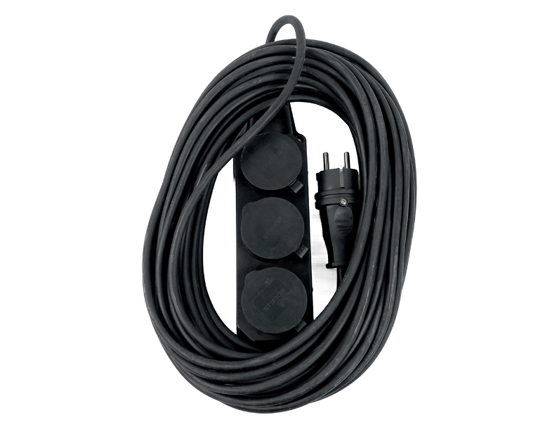 PRF03-31-3-20 Удлинитель 3-местный с/з КГ 3*1,5мм2, IP44, 20м, 16A, серия Professional