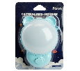 Светильник ночник Feron FN1171 1.2W 220V, синий