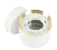 Светильник  настенный Feron HL4598  Barrel DUET 12W, 230V,GX53, белый + золото IP20