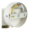 Светильник  настенный Feron HL4598  Barrel DUET 12W, 230V,GX53, белый + золото IP20