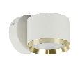 Светильник  настенный Feron HL4598  Barrel DUET 12W, 230V,GX53, белый + золото IP20