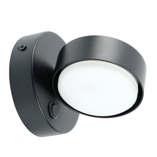 Светильник настенный Feron HL4601 12W, 230V, GX53, черный 51941