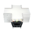 Светильник коннектор Feron AL4036X 6W 660Lm 3000К-4000К-6400K, X-образный, с ручным переключением режимов, серебро, 160*160*70мм возмож. соедин. в линию,серия RetailRay