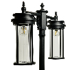 Светильник садово-парковый Feron PL788 столб 2*40W 220-240V E27, черный