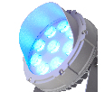 Светодиодный светильник ландшафтно-архитектурный Feron LL-701  85-265V 18W синий IP65