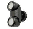 Светильник садово-парковый Feron DH1502, на стену,  GU10, 220-240V, черный
