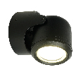 Светильник садово-парковый Feron DH1501, на стену,  GU10, 230V, черный
